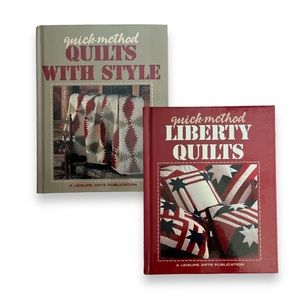 Quick-Method Quilts with Style by Leisure Arts and Liberty Quilts Books Lot of 2